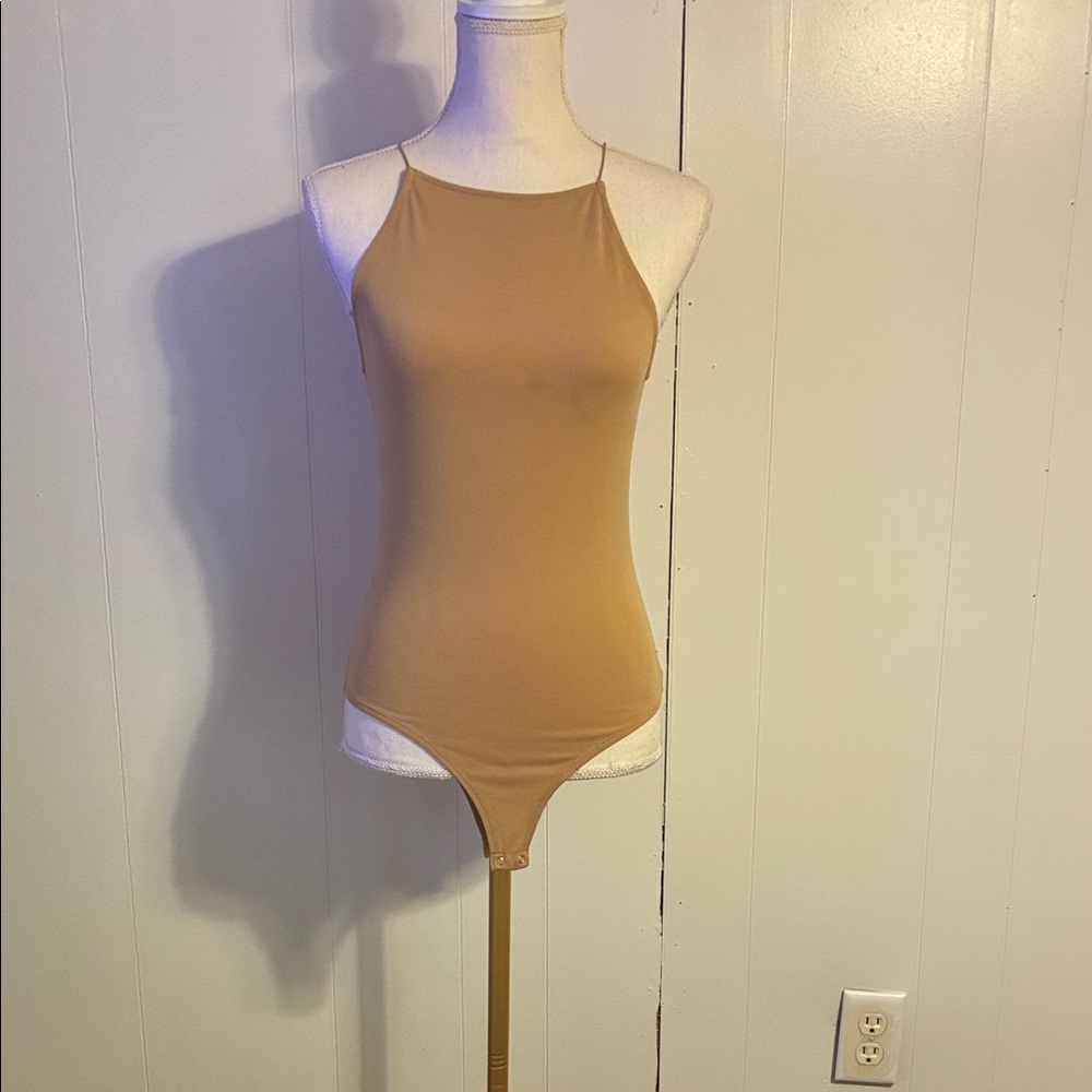 Elegant Tan Women's Bodysuit